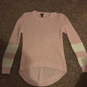 Pink and white, rue21 sweater